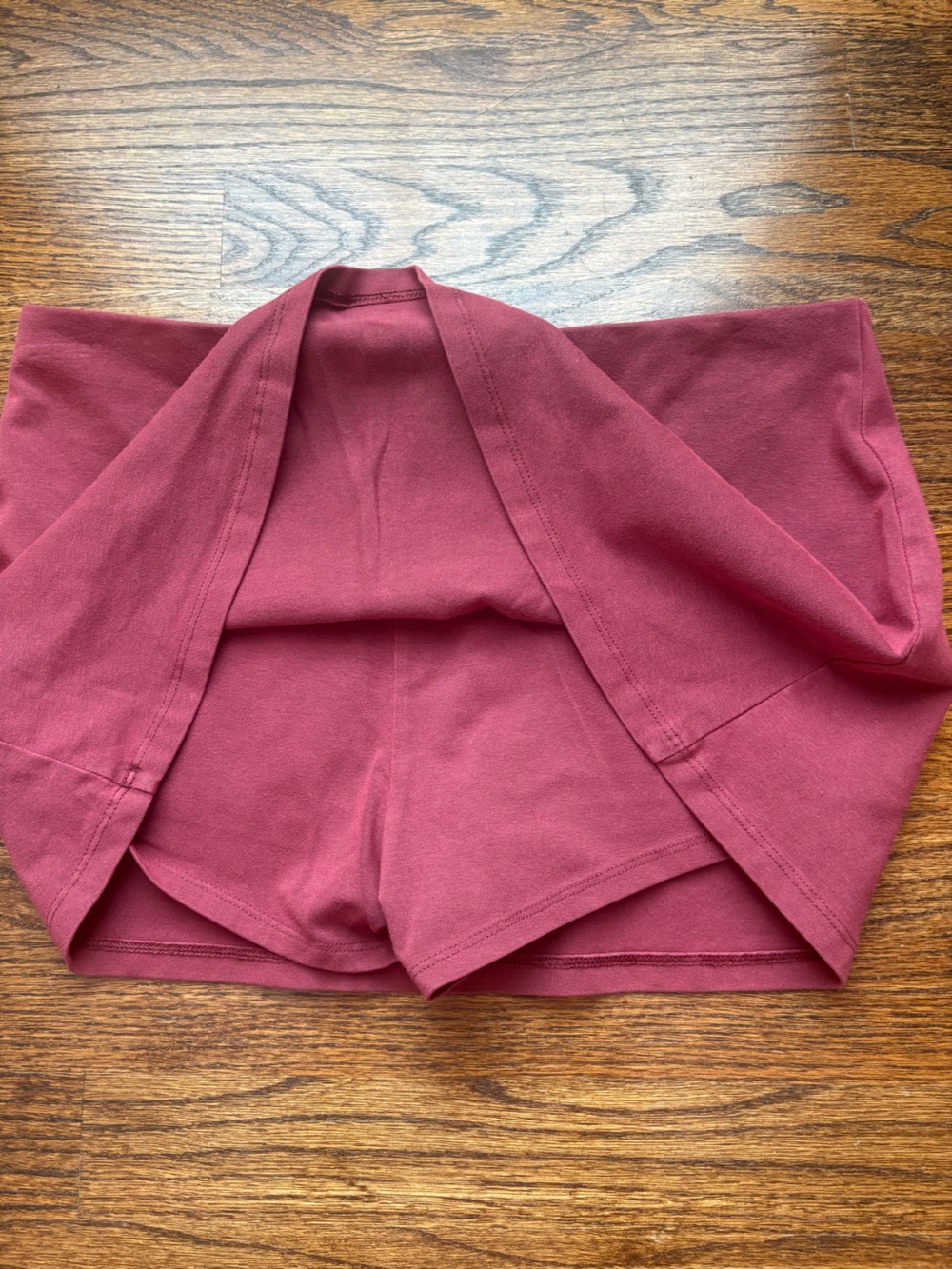 American Eagle Outfitters it knit micro Mini Skort burgundy small NWT - Picture 6 of 7